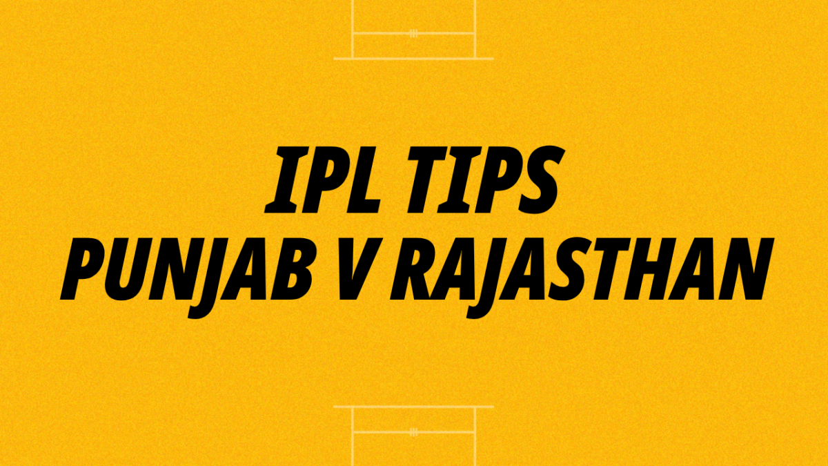Image for Betfair's Punjab v Rajasthan tips and predictions featuring two bets 